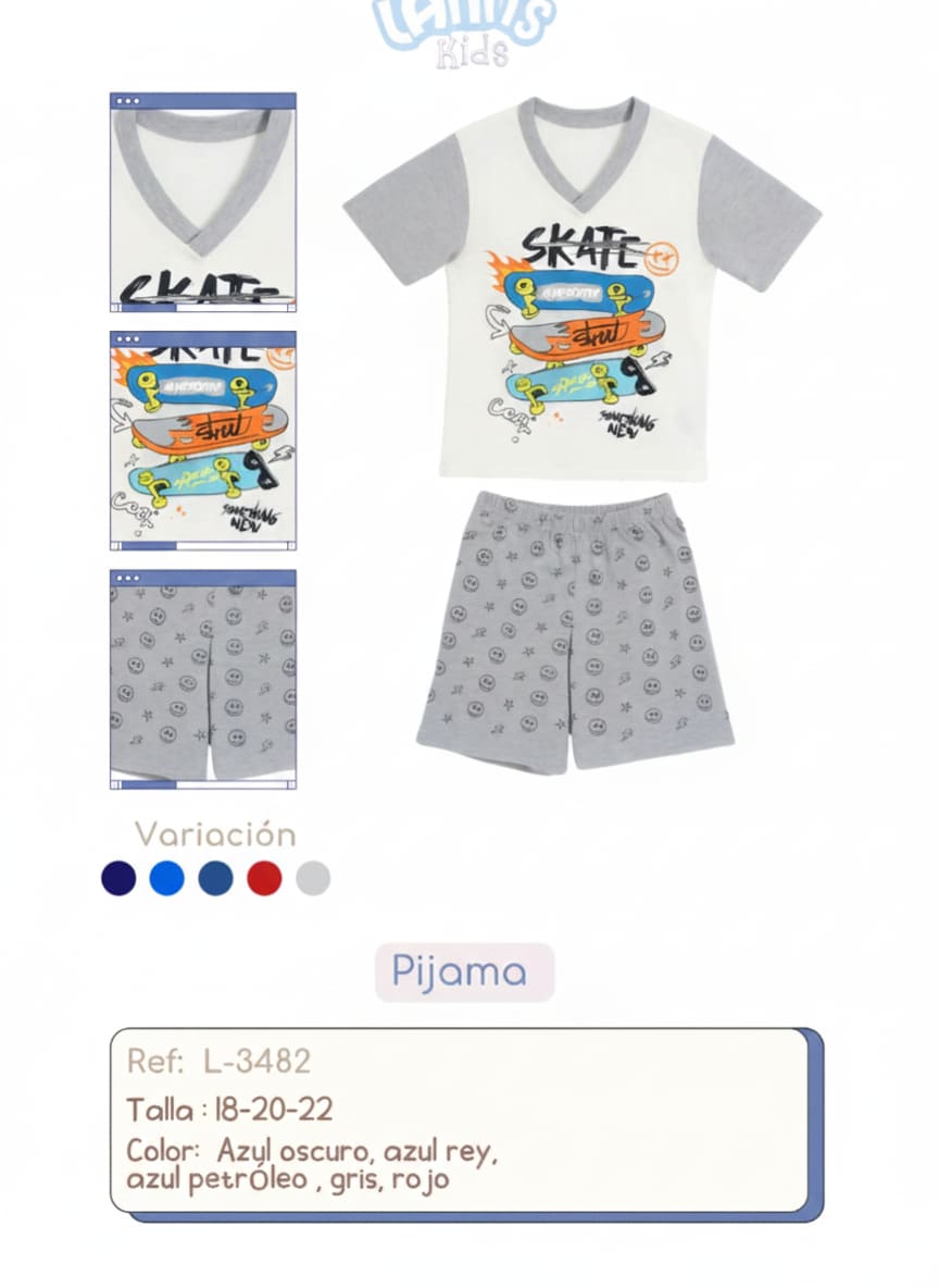 Pijama Niña y Niño NINAYN-022 — Sueños de Luna