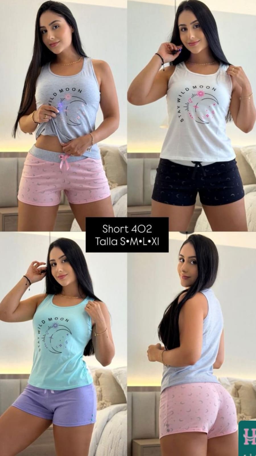 Pijama Short SHORT-122 — Sueños de Luna