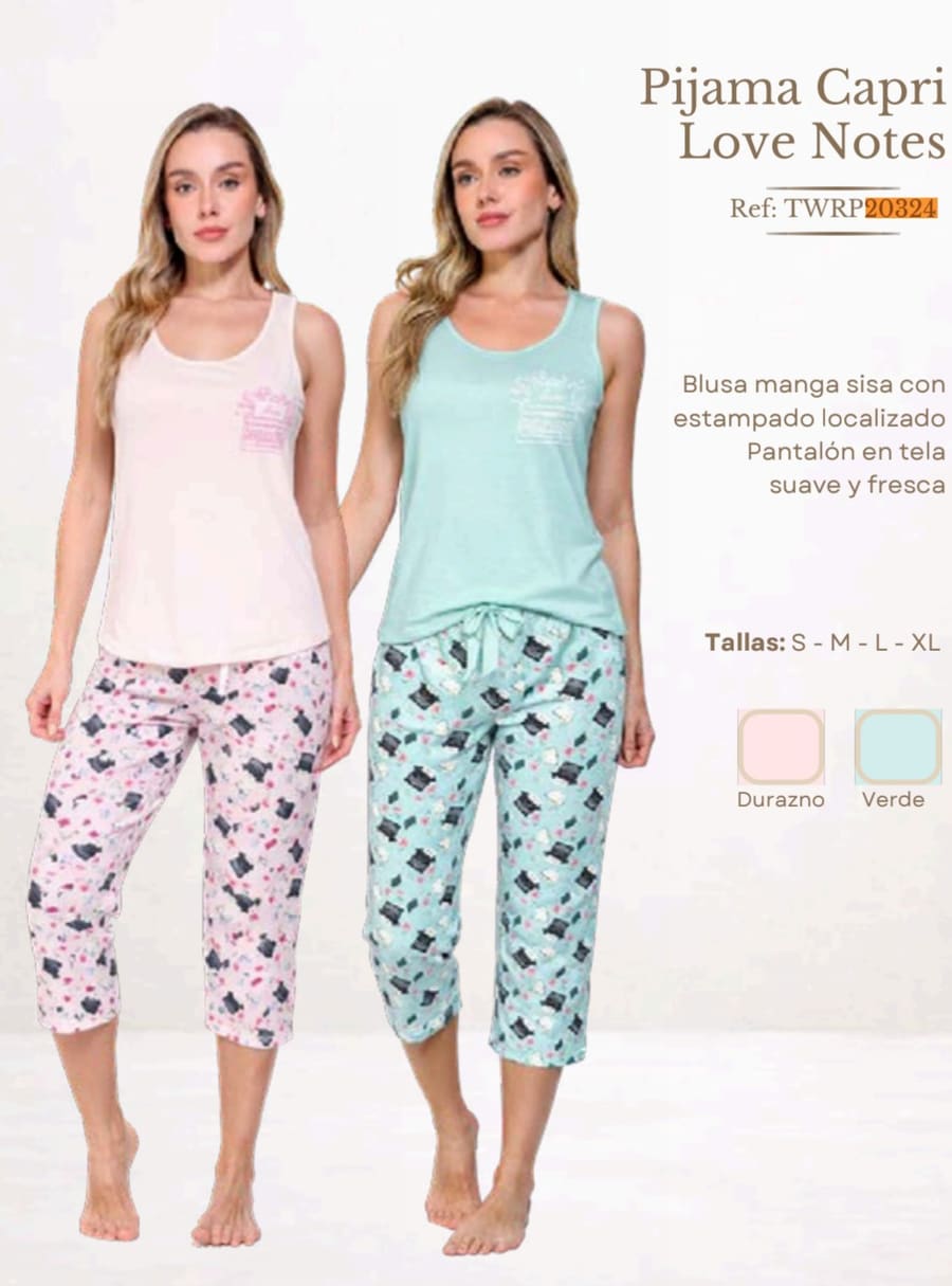 Pijama Pijama Capri CAPRI-058 — Sueños de Luna
