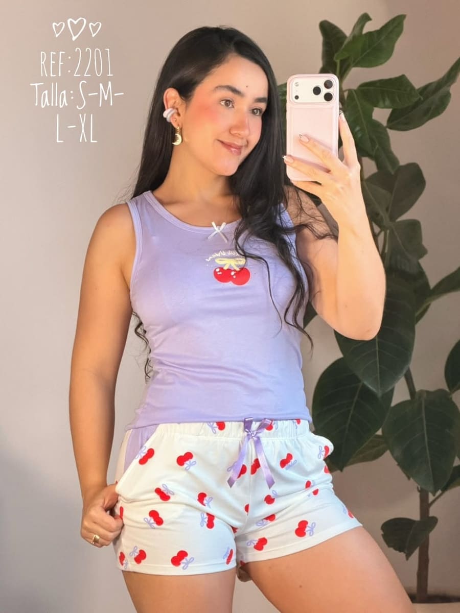 Pijama Short SHORT-030 — Sueños de Luna