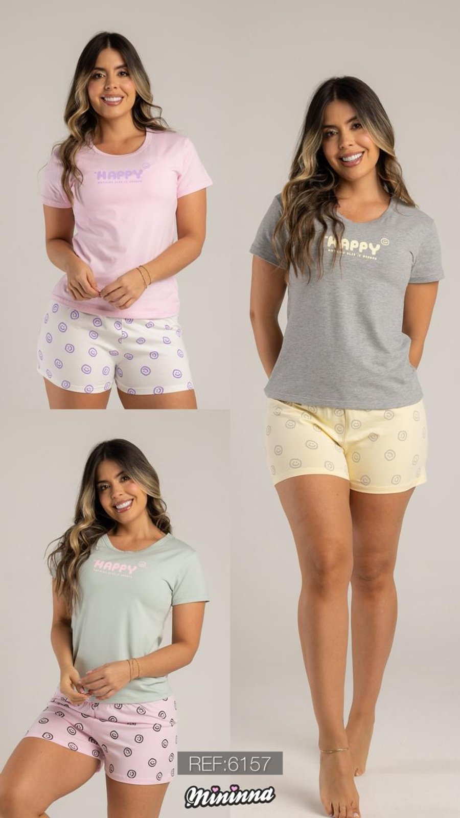 Pijama Short M6157 referencia M6157 — Sueños de Luna