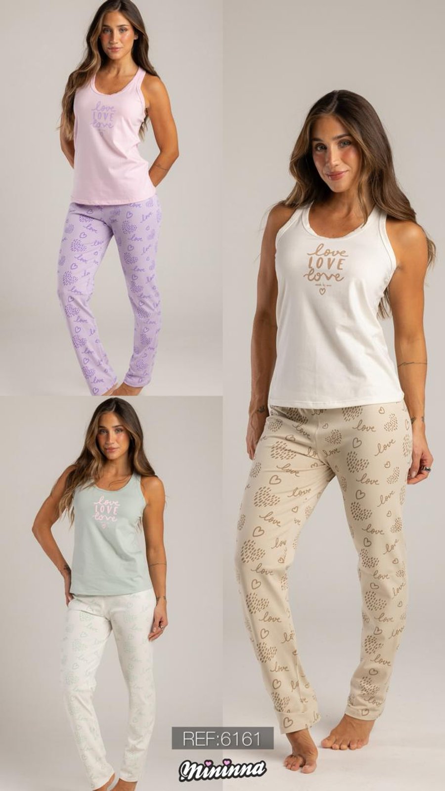 Pijama Pijama Pantalón M6161 referencia M6161 — Sueños de Luna