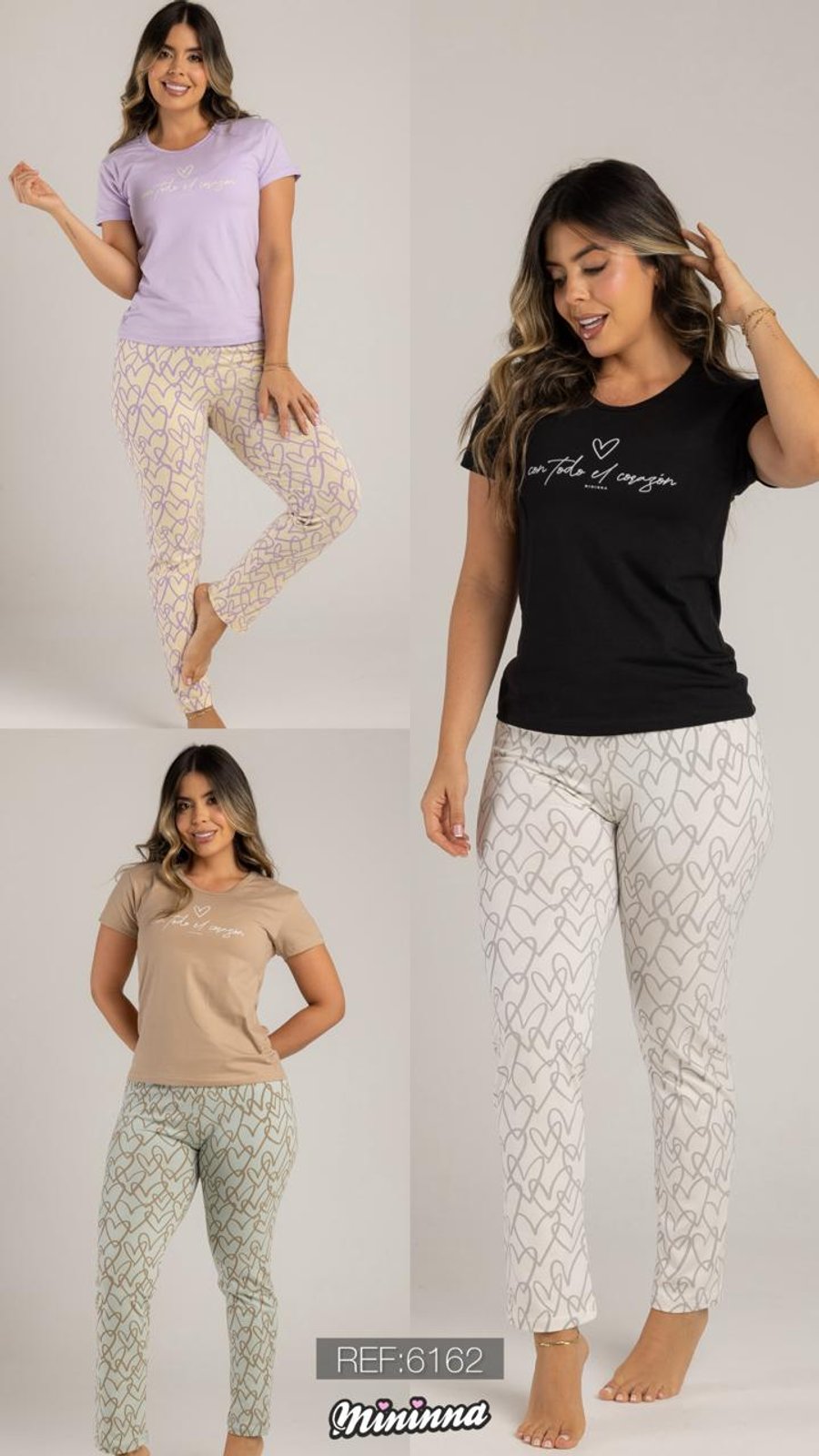 Pijama Pijama Pantalón M6162 referencia M6162 — Sueños de Luna